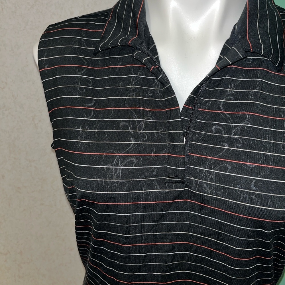 nike golf sleeveless polo quarter zip - Picture 2 of 3